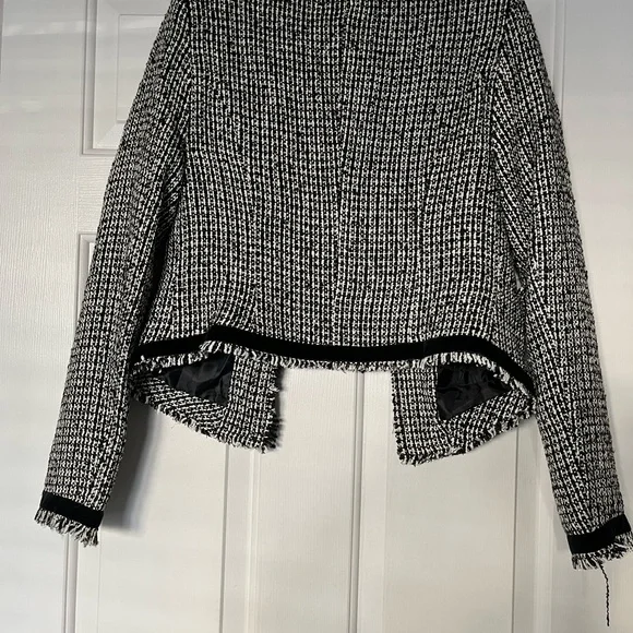 fab'rik Elegant Black - Cream - Gold Tweed Blazer | NEW | Size M - Picture 4 of 5